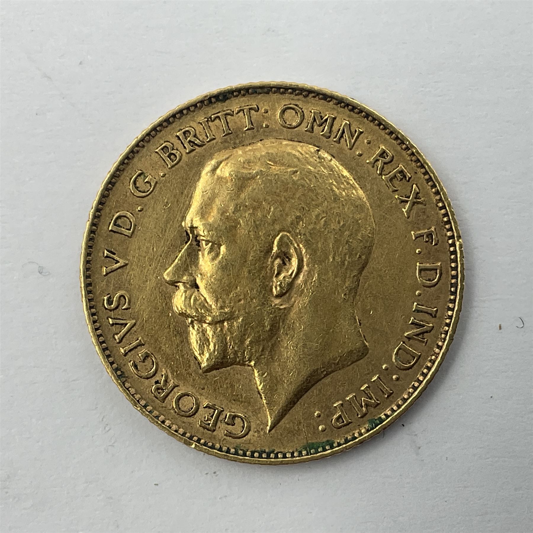 King George V 1911 gold half sovereign coin - Image 3 of 3