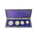 Queen Victoria 1887 maundy coin set