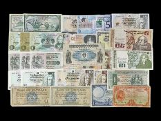 Irish and Scottish banknotes to include Bank of Ireland 5 January 1939 ‘B15’ one pound