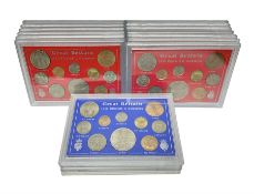Seventeen Queen Elizabeth II 1953 unofficial coin year sets