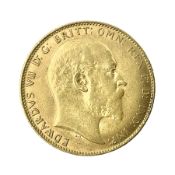 King Edward VII 1908 gold full sovereign coin