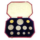 King Edward VII 1902 matt proof short coin set