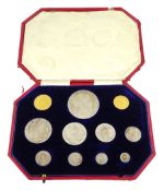 King Edward VII 1902 matt proof short coin set