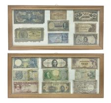 World banknotes including The Government Of The Straits Settlements one dollar 'J28 54342'
