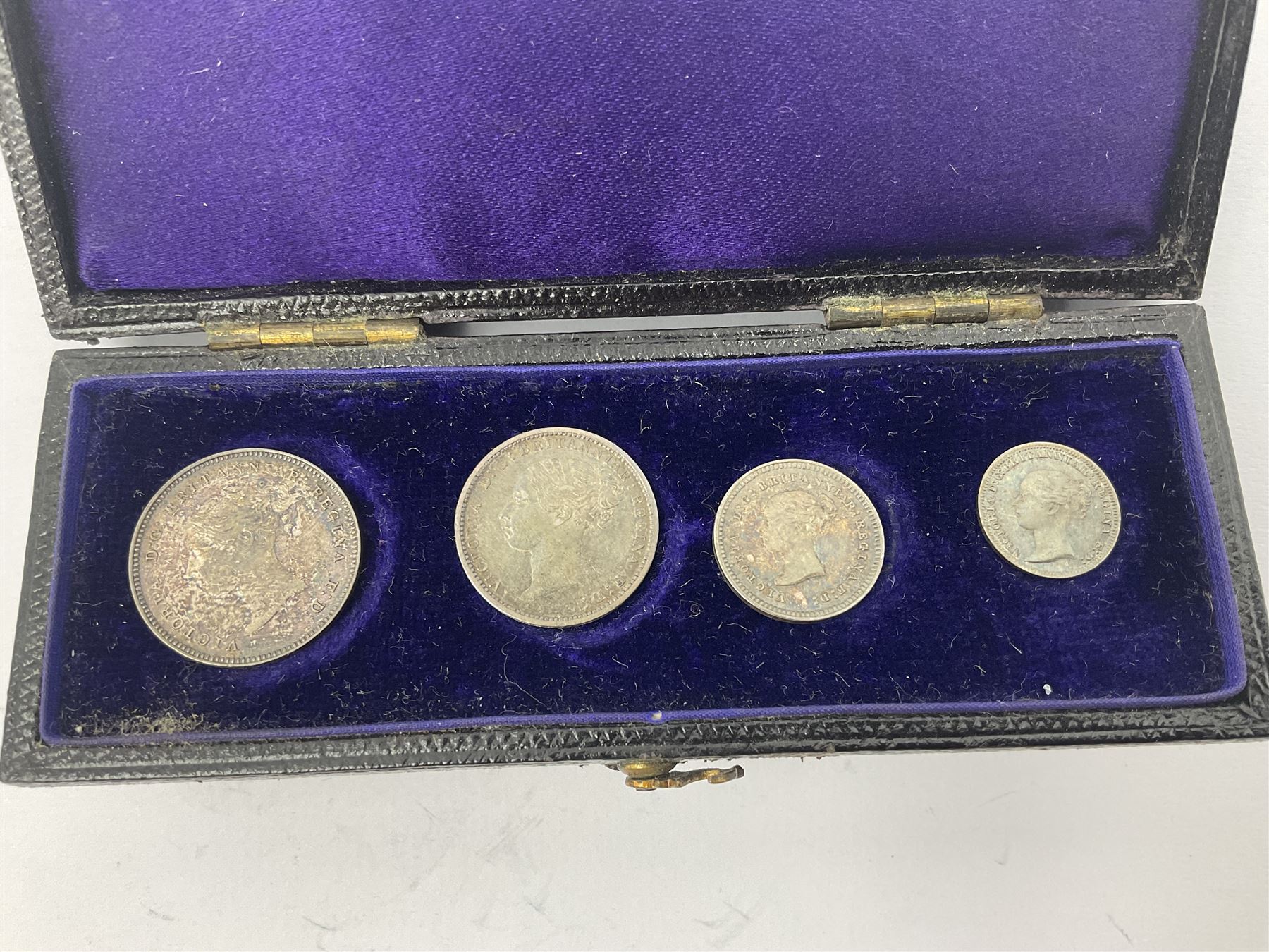 Queen Victoria 1887 maundy coin set - Image 4 of 5