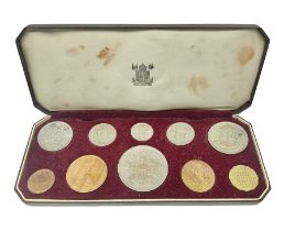 Queen Elizabeth II 1953 ten coin specimen set