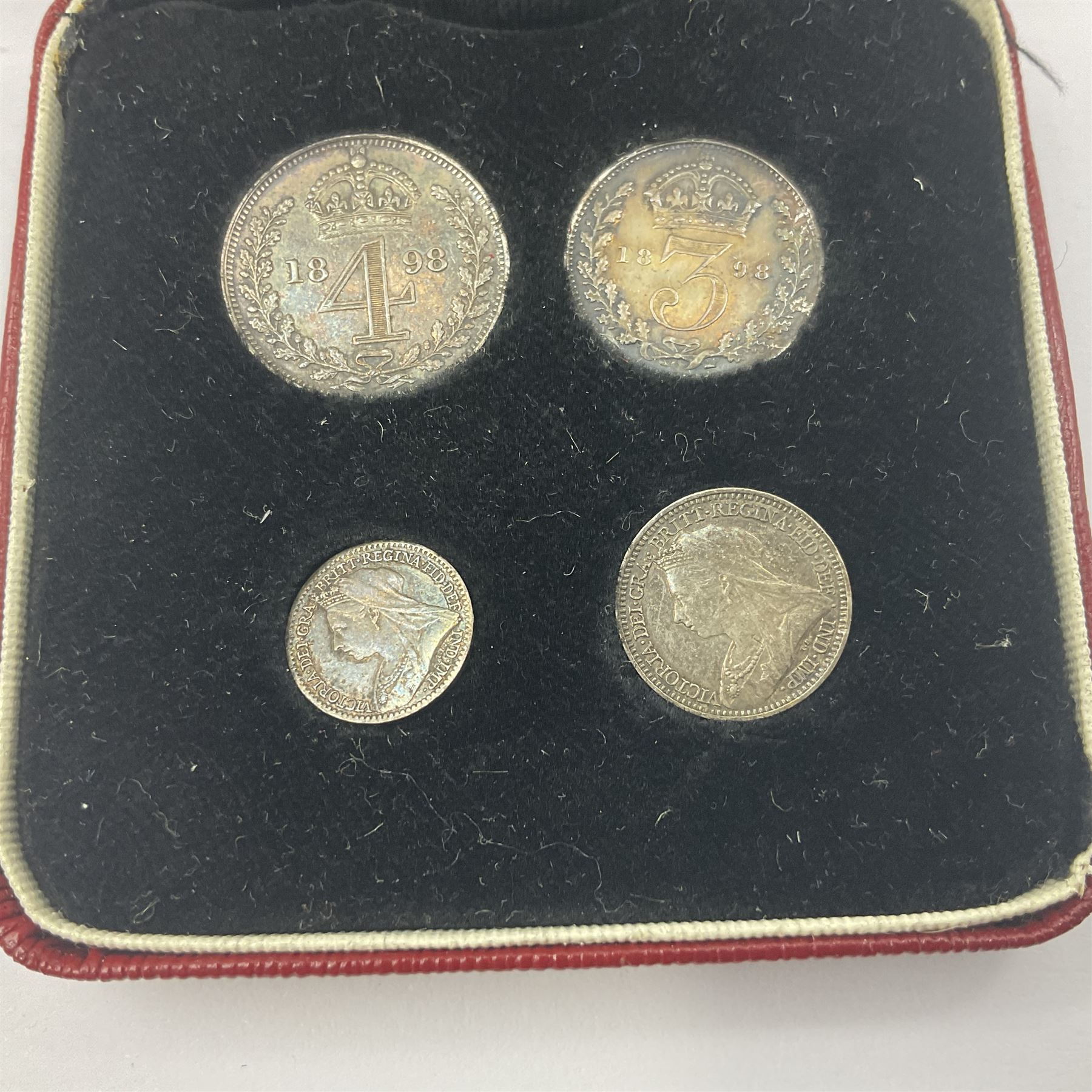 Queen Victoria 1898 maundy coin set - Image 3 of 4