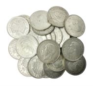 Approximately 310 grams of Great British pre 1947 silver half crown coins