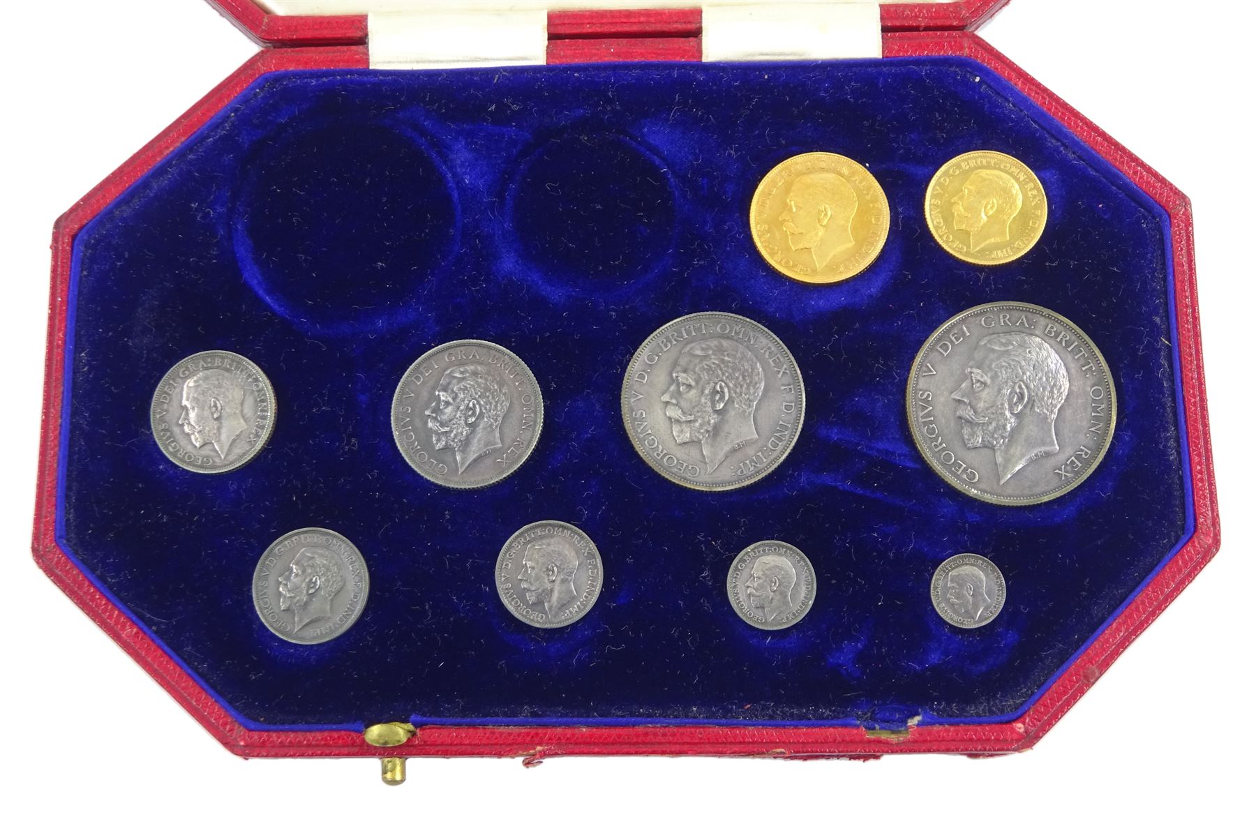 King George V 1911 proof short coin set - Image 2 of 24