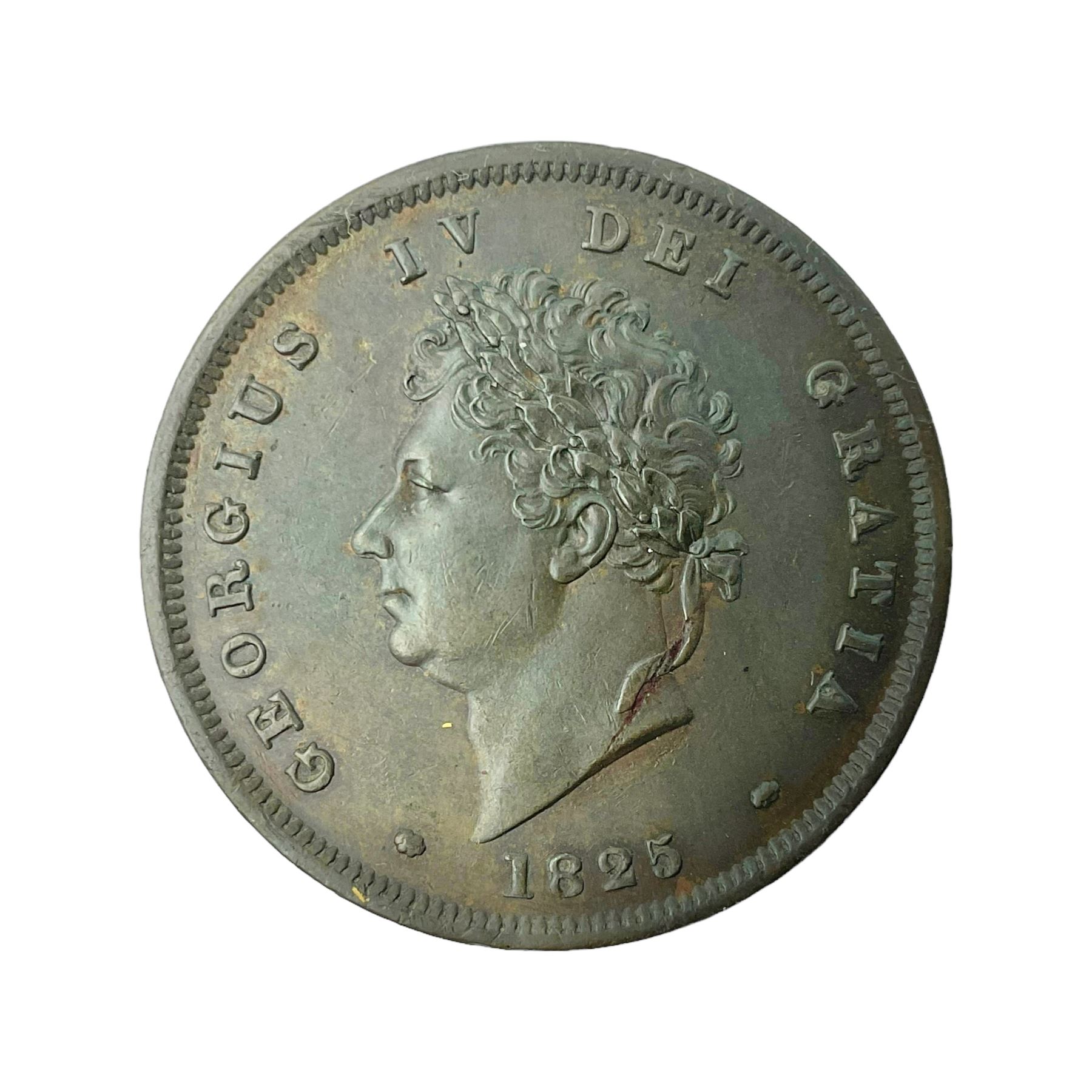 George IV 1825 one penny coin