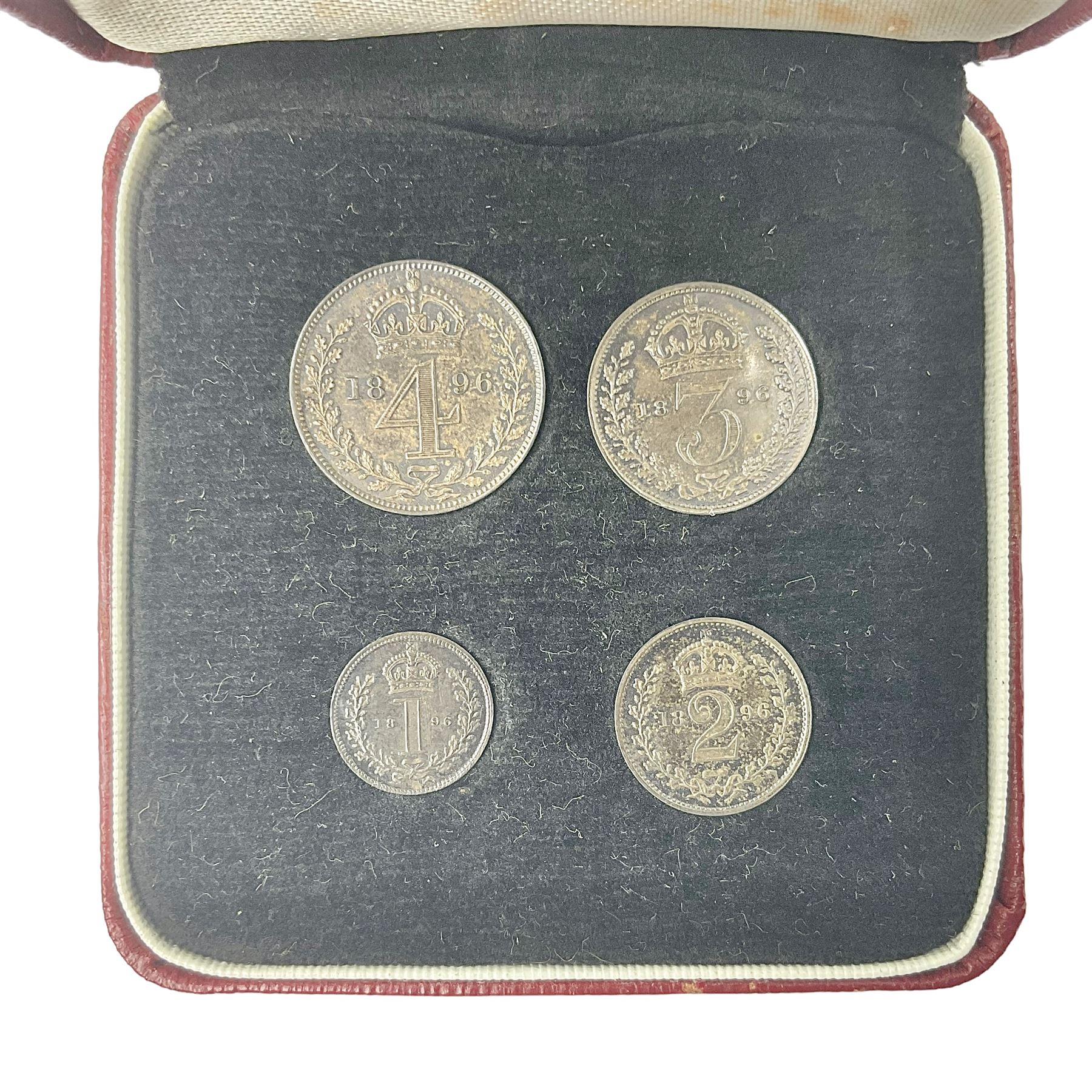 Queen Victoria 1896 maundy coin set