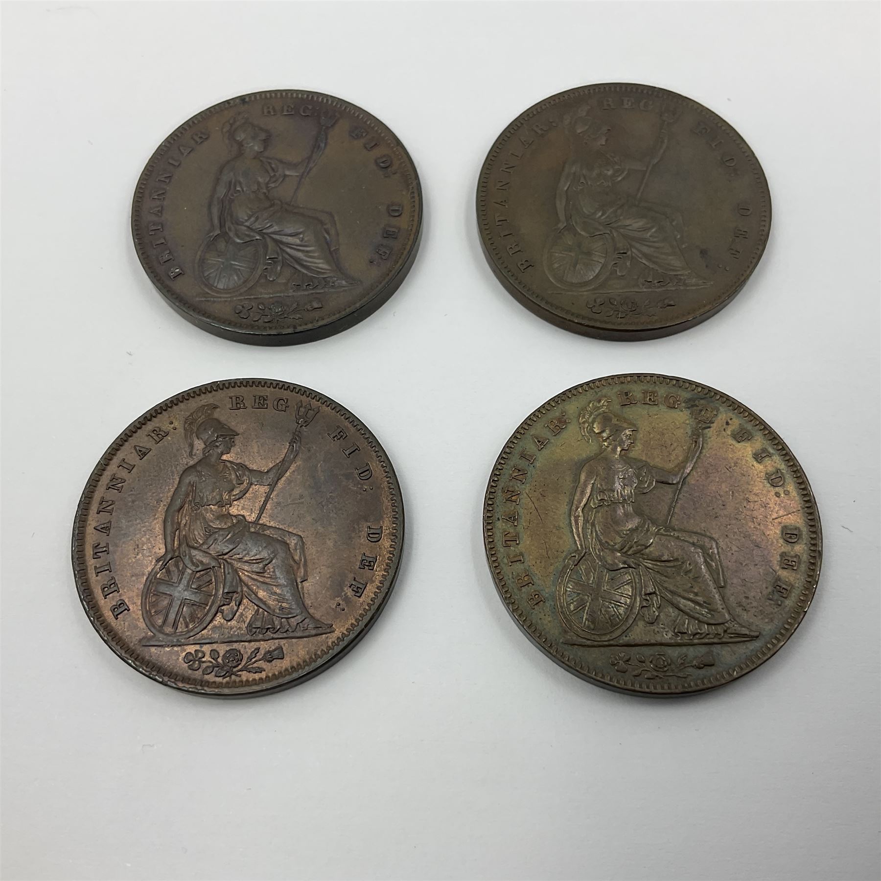 Four Queen Victoria one penny coins - Image 3 of 4