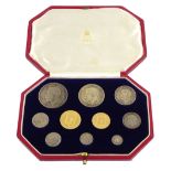 King George V 1911 proof short coin set