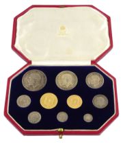 King George V 1911 proof short coin set