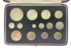 King George VI incomplete 1937 specimen coin set