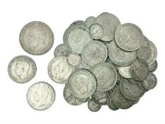 Approximately 395 grams of Great British pre 1947 silver coins