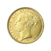 Queen Victoria 1887 gold full sovereign coin