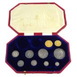 King George V 1911 proof short coin set