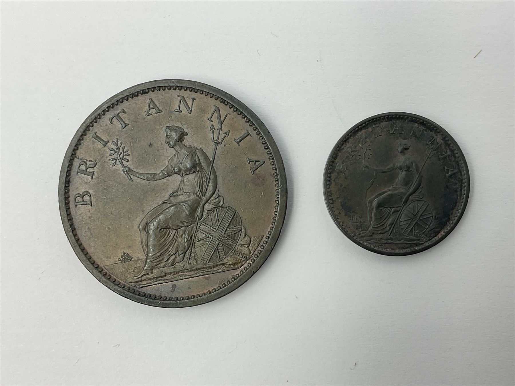 George III 1806 penny and halfpenny coins - Image 3 of 4