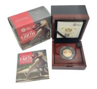 The Royal Mint United Kingdom 2020 'Tales of the Earth Megalosaurus' gold proof fifty pence coin