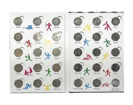 Queen Elizabeth II United Kingdom London 2012 Olympic commemorative fifty pence collection comprisin