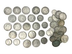 Approximately 190 grams of Great British pre 1920 silver coins