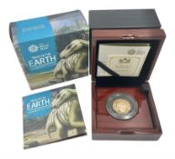 The Royal Mint United Kingdom 2020 'Tales of the Earth Iguanodon' gold proof fifty pence coin