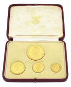 King George VI 1937 gold proof four coin set