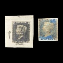 Great Britain Queen Victoria penny black stamp