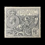 Great Britain King George V 1929 Postal Union Congress one pound stamp