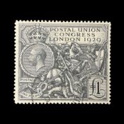 Great Britain King George V 1929 Postal Union Congress one pound stamp