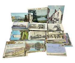 Edwardian and later postcards including shipping