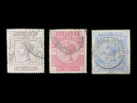 Great Britain Queen Victoria 1883-4 stamps