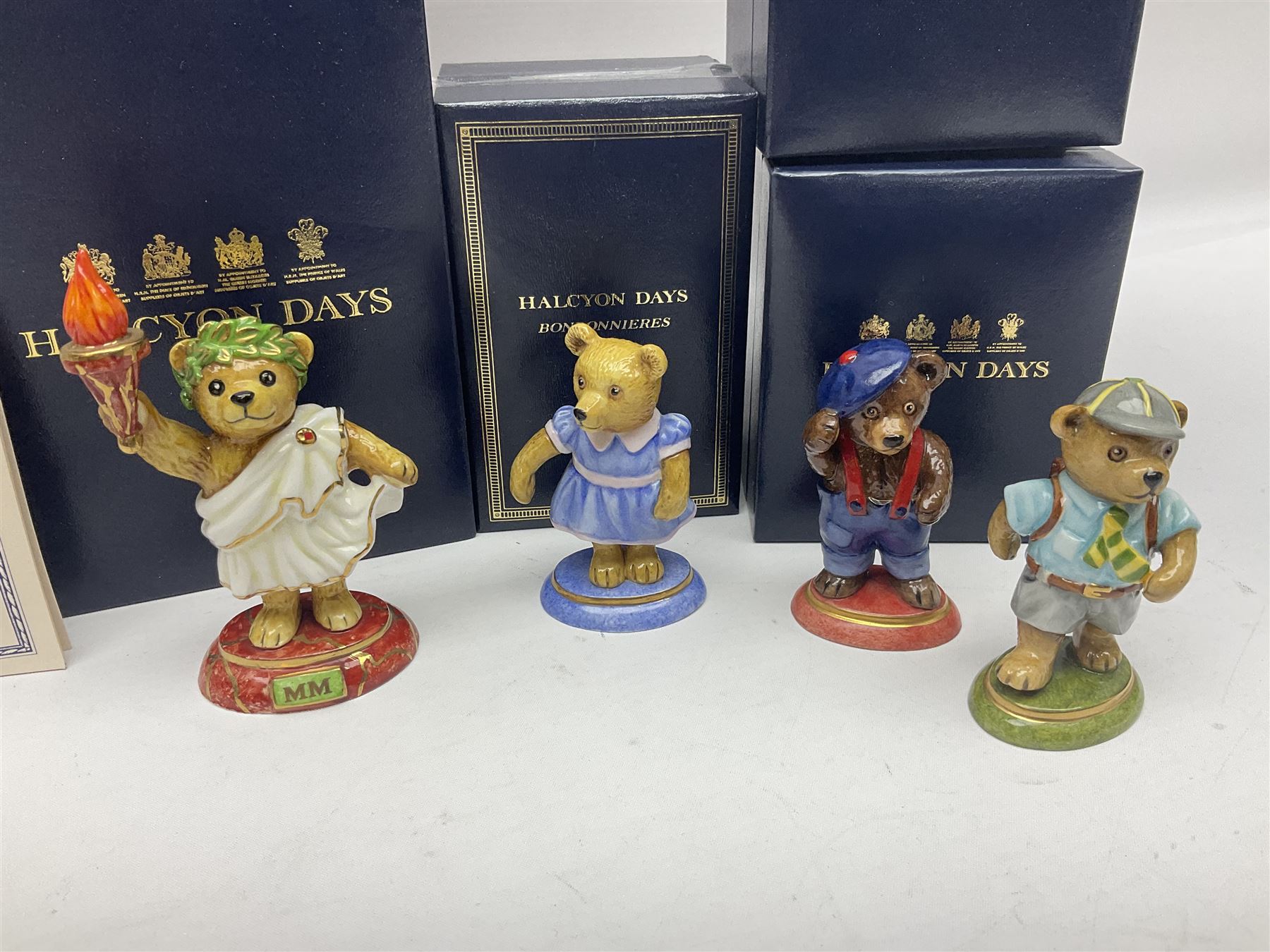 Eight Halcyon Days Teddy Bear of the Year figures - Image 5 of 11