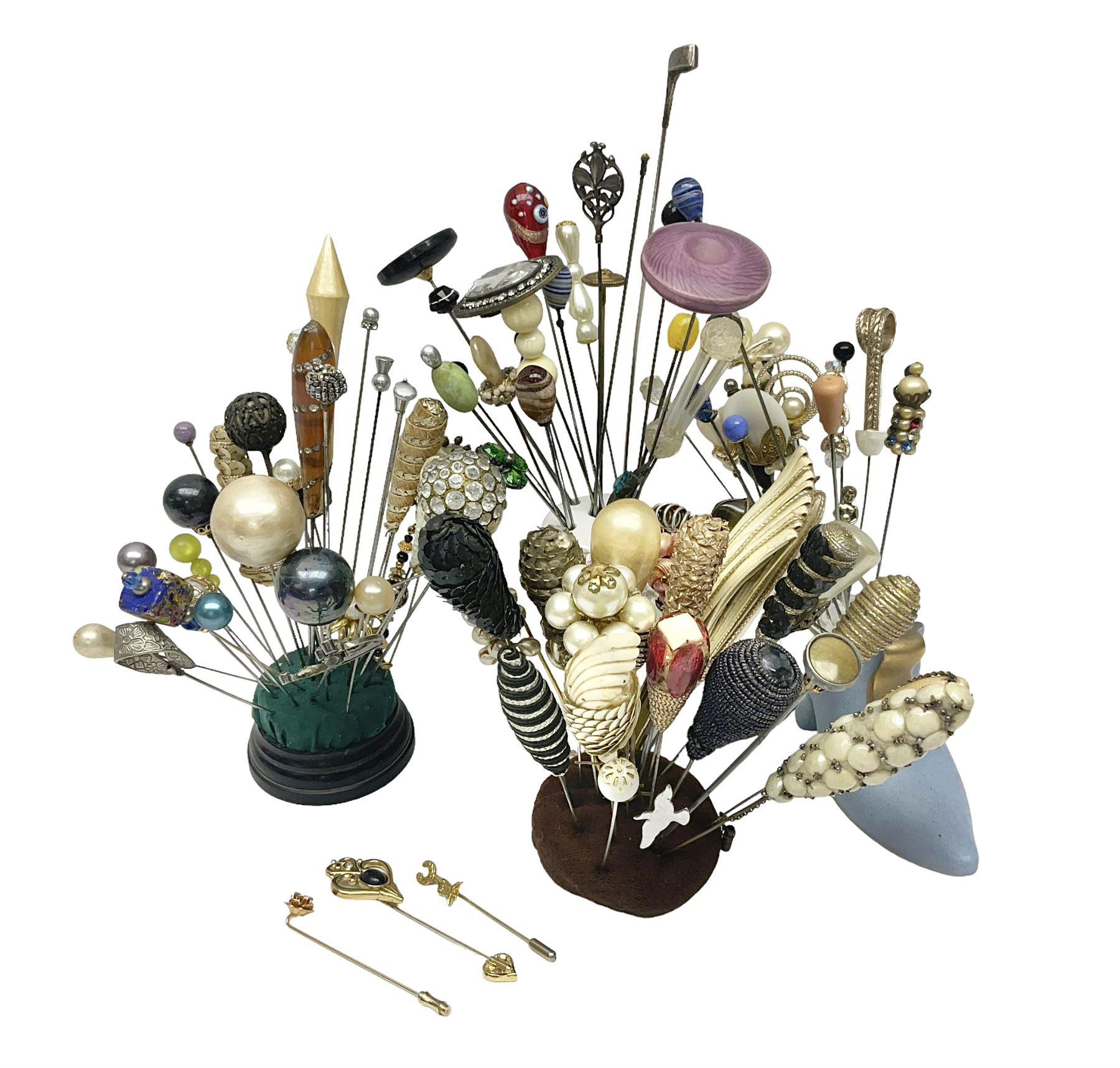 Collection of victorian and later hat pins