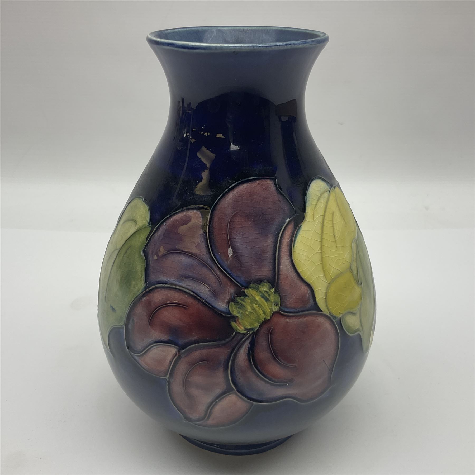 Moorcroft Clematis pattern vase of baluster form - Image 4 of 7