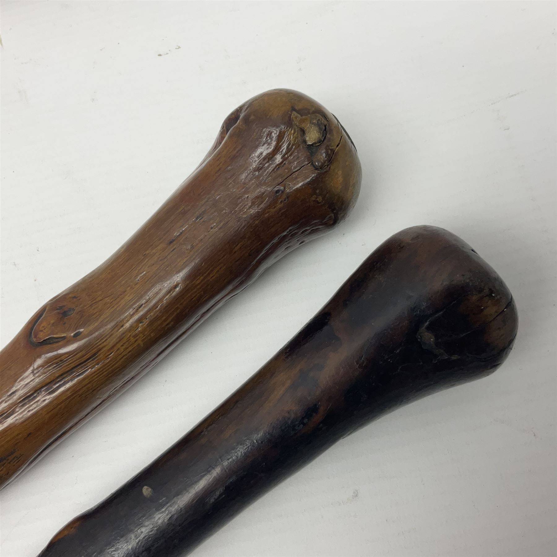 Two wooden walking sticks - Image 3 of 10