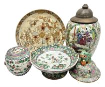 20th century Chinese famille rose jar