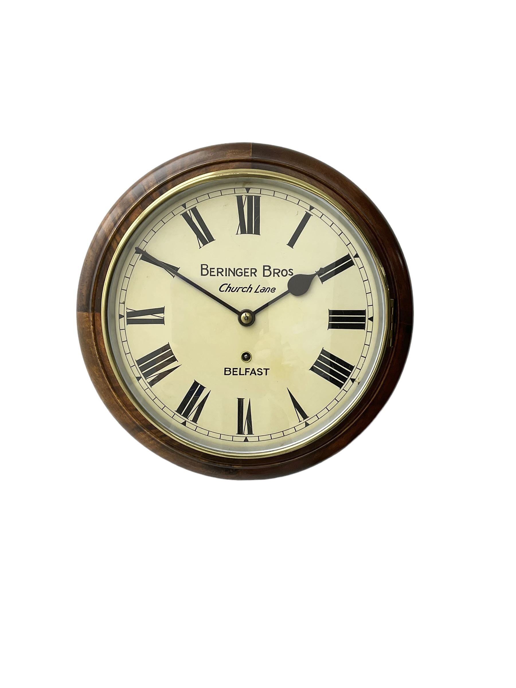 Early 20th century - 8-day mahogany wall clock