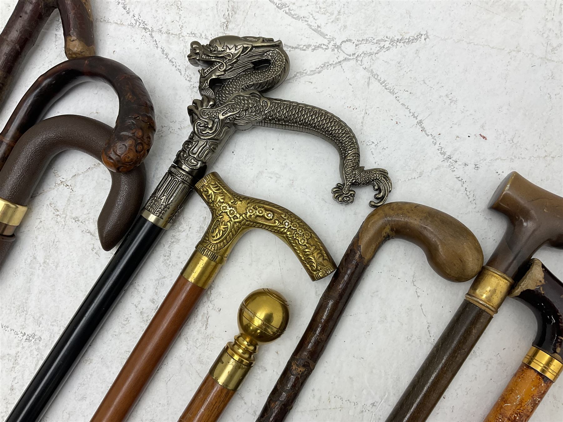 Collection of walking sticks - Image 3 of 10