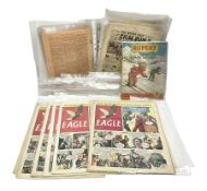Collection of approximately forty-six 1920s and onwards comic books
