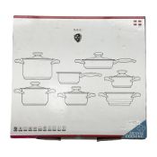 Swiss limited edition stainless steel six piece cookware set