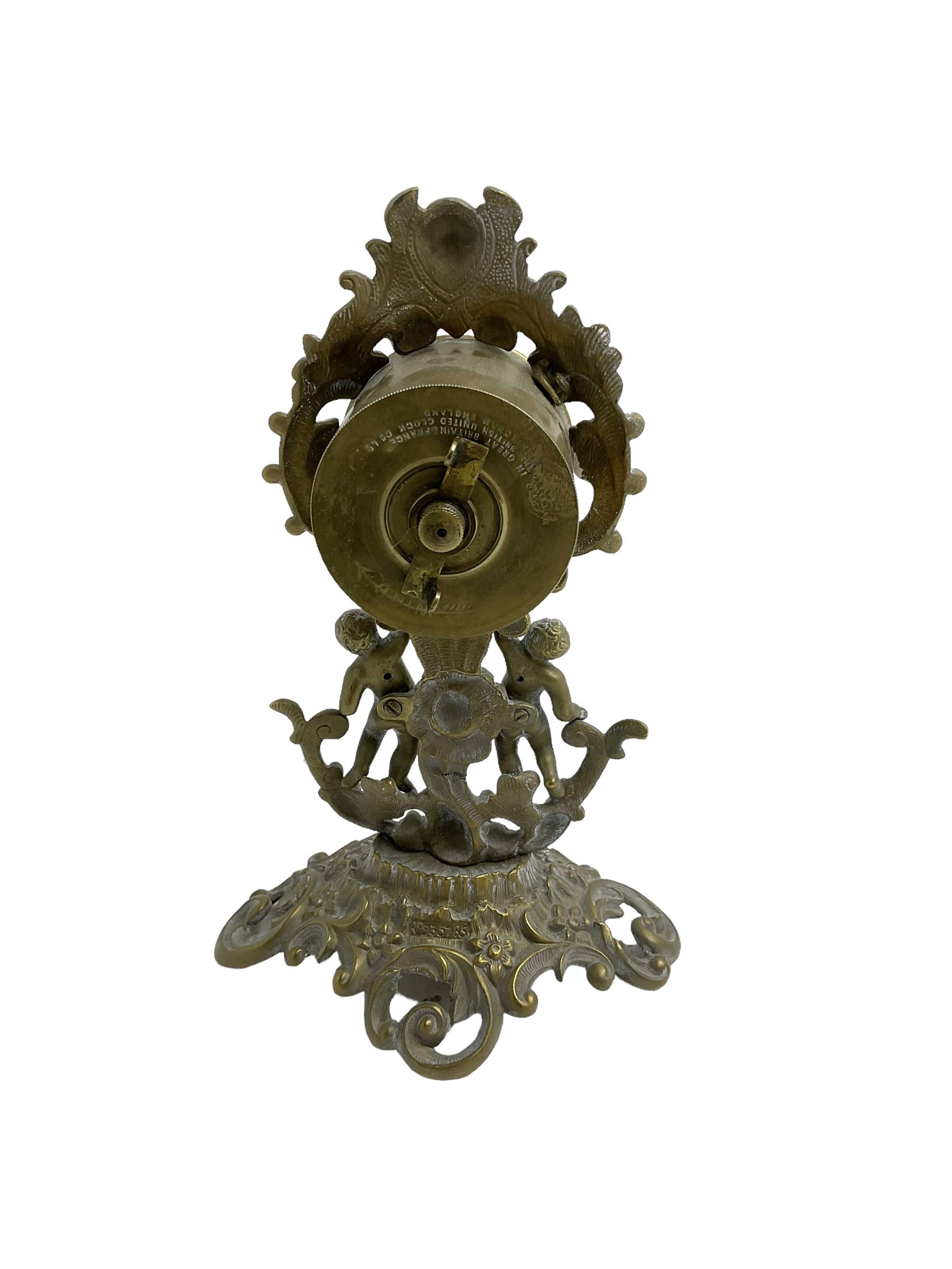 British united clock company - early 20th century English timepiece mantle clock - Image 3 of 3