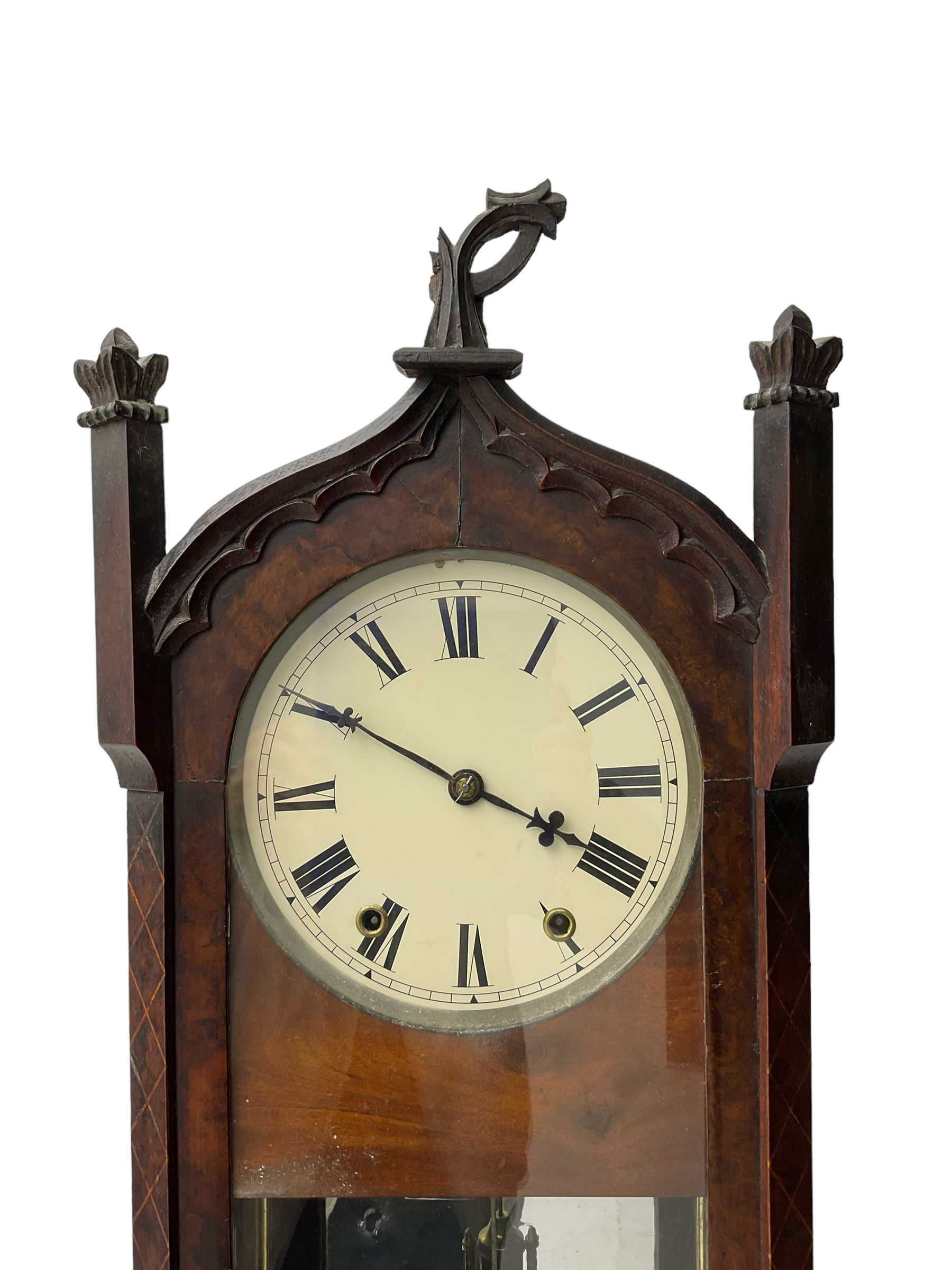 American - late 19th century 8 day wall clock - Image 3 of 3