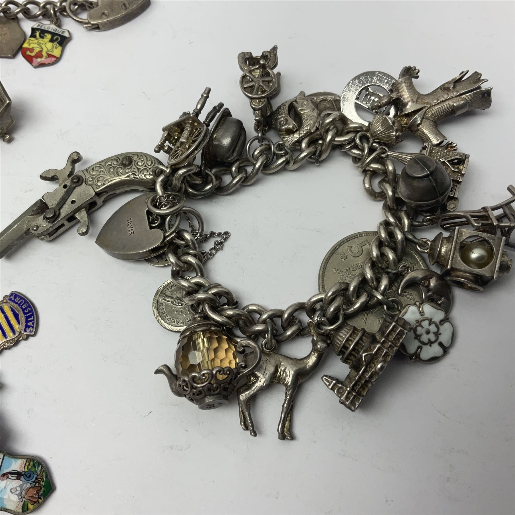 Four charm bracelets - Image 2 of 6