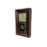 Jerome & Co - American late 19th century 30 hr weight driven mahogany wall clock