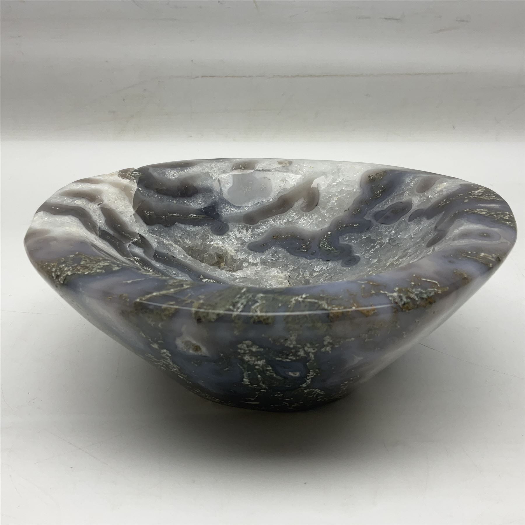 Polished agate bowl - Image 12 of 13