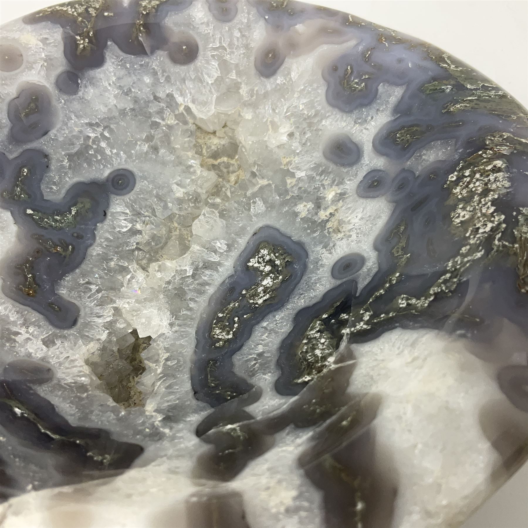 Polished agate bowl - Image 7 of 13