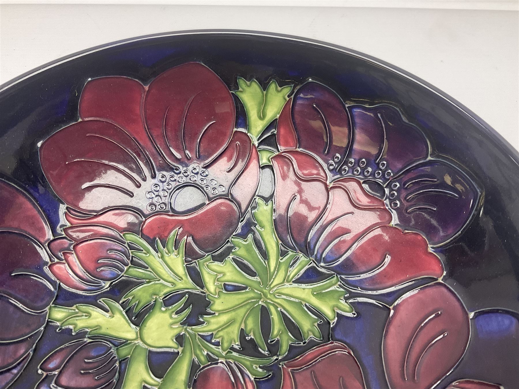 Moorcroft Anemone pattern fruit bowl - Image 5 of 9
