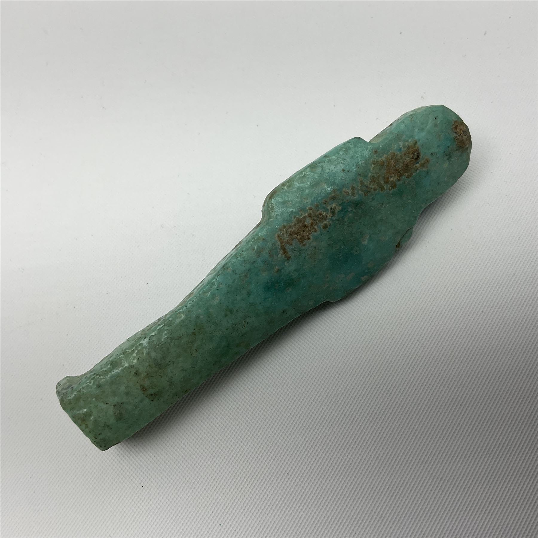 Egyptian Ushabti blue faience funerary figure - Image 6 of 6